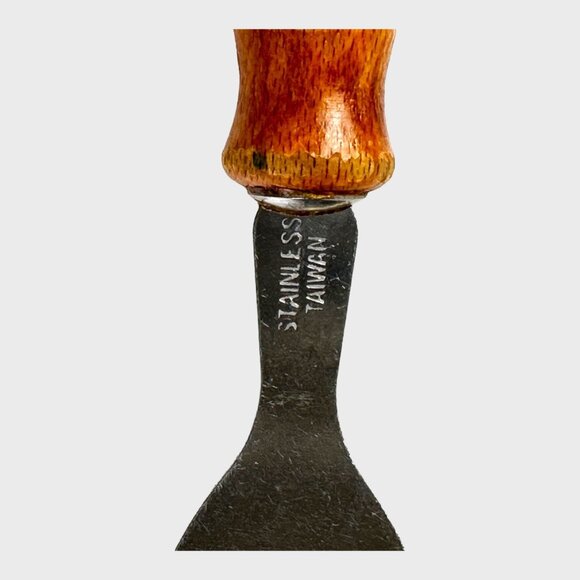 Vintage Old Homestead Wood Handle Stainless Steel Salad Fork Set 4 VGVC - Picture 2 of 6